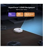 Roborock S8 Pro Plus Çöp İstasyonlu Akıllı Robot Süpürge Beyaz thumbnail 2