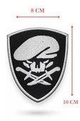 Single Sword Nakış Patch - Büyük Boy Bere-Bıçak Peç thumbnail 7