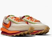 NIKE LD WAFFLE SACAI CLOT NET ORANGE BLAZE thumbnail 2