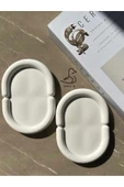 Bulut Görünümlü Oval Dekoratif Tabak 2’li thumbnail 1