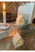 Çukur Ev Şeklinde Tealight Mumluk 2’li 10-8 CM thumbnail 4