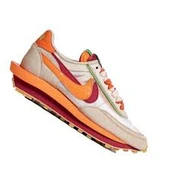 NIKE LD WAFFLE SACAI CLOT NET ORANGE BLAZE thumbnail 4