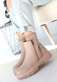 Menta Nude Cilt Fermuar Aksesuarlı Bot thumbnail 3