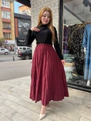 Kraş etek bordo thumbnail 2