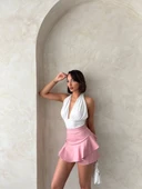 Vnlu fırfırlı şort s24683 thumbnail 2