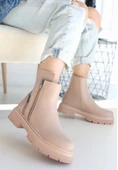 Menta Nude Cilt Fermuar Aksesuarlı Bot thumbnail 1