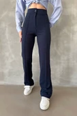 Önü cumalı ithal krep pantolon thumbnail 6