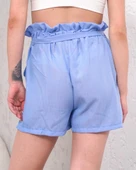 Kuşaklı keten şort mi s255265 thumbnail 2