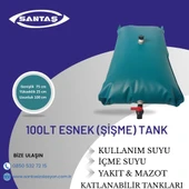 100 LT ŞİŞME ESNEK SU DEPOSU(KULLANIM AMAÇLI) thumbnail 1
