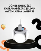 Güneş Enerjili Katlanabilir 5 Kanatlı Solar Bahçe Lambası thumbnail 1