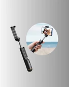 Bluetooth’lu Işıklı Selfie Çubuğu – Katlanabilir, 130 cm thumbnail 4