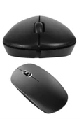 Siyah Kablosuz Mouse Wireless Mouse Minimal Tasarım thumbnail 1