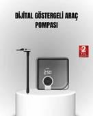 6000mAh Bataryalı Type-C Şarjlı Mini Hava Kompresörü LED Işıklı thumbnail 1