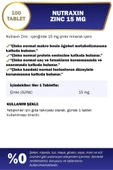 Nutraxin Zinc Sulphate 15 Mg 100 Tablet thumbnail 2