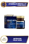 Nutraxin Folik Asit 400 Mcg 100 Tablet thumbnail 1
