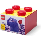 LEGO Storage 253240 2*2 Translucent Red Storage Brick thumbnail 1