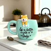 Köpek Figürlü Seramik Kupa 350 ml thumbnail 6