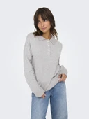 ONLY Bayan Polo Yaka Sweatshirt 15356689 thumbnail 4