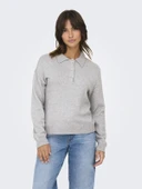 ONLY Bayan Polo Yaka Sweatshirt 15356689 thumbnail 1