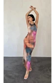 Renkli Batik Desenli Elbise thumbnail 1