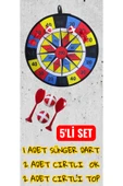 5 PARÇA CIRTLI HAFİF ASMALI 35 CM DART SETİ thumbnail 1