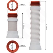 Telli Körüklü Kada Düz 50 cm 110 mm thumbnail 2