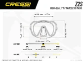 Cressi Z2S Dalış Maskesi  WHITE thumbnail 2