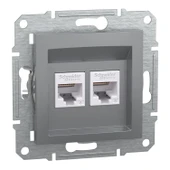 EPH4800162 ASF.ÇELİK 2RJ45CAT6-UTP PRİZ thumbnail 1