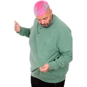 Erkek Sweat Polo Cepli Selanik Basic 20441 Çağla thumbnail 3