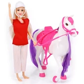 Jasmine Atlı Bebek Beyaz-Pembe thumbnail 4