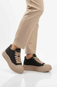 Siyah Bağcıklı Kadın Sneaker Bot thumbnail 1