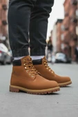 Tarçın Nubuk Hakiki Deri Erkek Worker Bot thumbnail 3