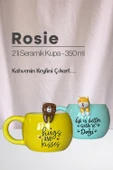 Ayı ve Köpek Figürlü Seramik Kupa 350 ml thumbnail 1