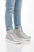 Gümüş Işıklı Cırtlı Kız Çocuk Sneaker Bot thumbnail 1