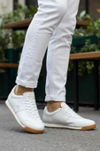 Beyaz Bağcıklı Erkek Sneaker thumbnail 3