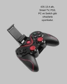 Bluetooth Kablosuz Oyun Kumandası – Android, iOS, PC Uyumlu thumbnail 2