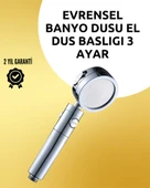 Masaj ve Yağmur Modlu Çok İşlevli Paslanmaz Çelik Duş Başlığı thumbnail 1