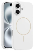 iPhone 16 Kılıf Jully Magsafe Kapak - Beyaz thumbnail 2