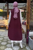 Safir Kapitone Yelek Bordo thumbnail 6