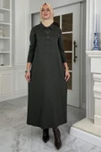 Laçin Triko Elbise Haki thumbnail 1