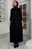 Laçin Triko Elbise Siyah thumbnail 1