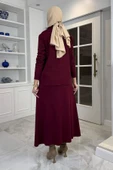 Kumsal Triko Takım Bordo thumbnail 5