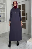 Laçin Triko Elbise Antrasit thumbnail 4
