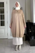 Melda Triko Tunik Bej thumbnail 6