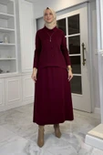 Kumsal Triko Takım Bordo thumbnail 1