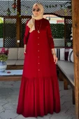 Süreyya Gömlek Elbise Kırmızı thumbnail 3