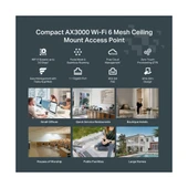 TP-Link Festa F65 Tavan Tipi 3000 Mbps Access Point thumbnail 6