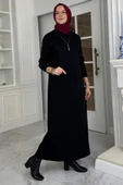 Laçin Triko Elbise Siyah thumbnail 3
