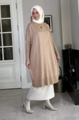 Melda Triko Tunik Bej thumbnail 5