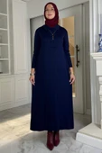 Laçin Triko Elbise Lacivert thumbnail 1